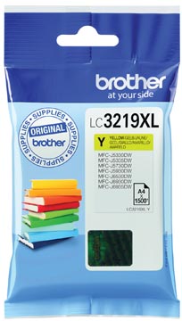 [LC3219Y] Brother cartouche d'encre, 1.500 pages, oem lc-3219xly, jaune