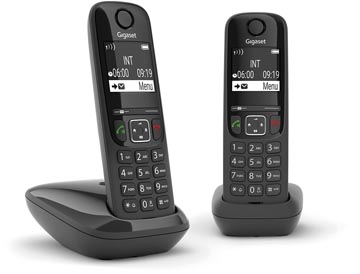 [LH16201] Gigaset as690 téléphone dect sans fil, avec combiné supplémentaire, noir