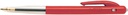 Bic stylo bille m10 clic, pointe moyenne, 0,4 mm, rouge