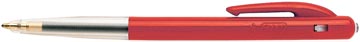 [M10MR] Bic stylo bille m10 clic, pointe moyenne, 0,4 mm, rouge