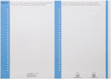 [M25BL] Elba onglets type 8, feuille de 2x27 étiquettes, paquet de 270 étiquettes, bleu