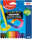 Maped color'peps infinity crayon de couleur, 12 crayons