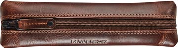 [MA70203] Maverick trousse en cuir, plate, brun