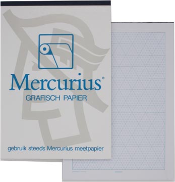 [MH25023] Mercurius papier graphique isométrique, 50 feuilles, ft a3