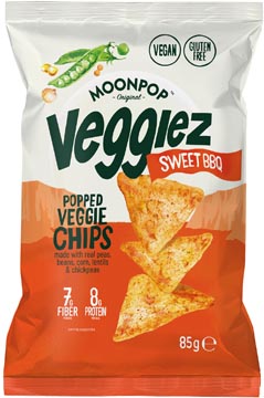 [MPVBQ85] Moonpop veggiez chips sweet bbq, sachet de 85 g