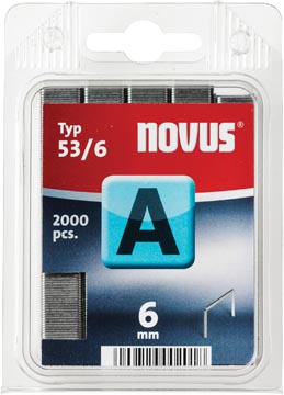 [N53-6] Novus agrafes a53/6, boîte de 2000 agrafes