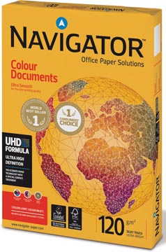 [NAV1203] Navigator colour documents papier de présentation ft a3, 120 g, paquet de 500 feuilles