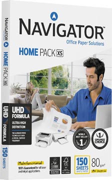 [NHP80XS] Navigator home pack papier d'impression ft a4, 80 g, paquet de 150 feuilles