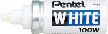 [P100W] Pentel marqueur peinture white pointe, ft 6,5 mm, largeur de trait: 4 mm