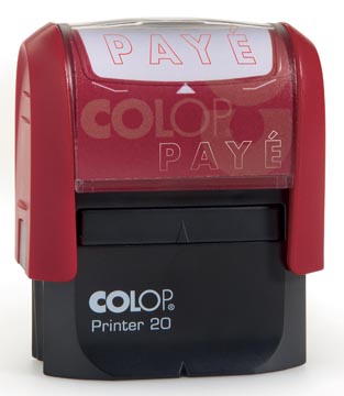 [P20S6F] Colop cachet à formules printer texte: paye