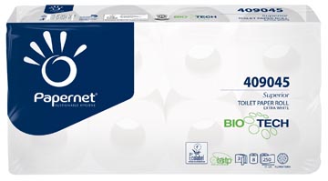 [P409045] Papernet papier toilette superior, 3 plis, 250 feuilles, paquet de 8 rouleaux