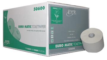 [P50600] Europroducts papier toilette avec bouchon, 1 pli, 150 m, eco, paquet de 36 rouleaux