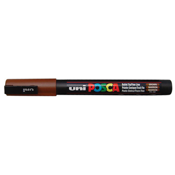 [PC1MCBR] Uni posca marqueur peinture, pc-1mc, 0,7 mm, brun