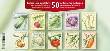 [PDP50B1] Bpost timbre national, légumes, blister de 50 pièces, non prior