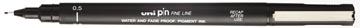 [05200 N] Uni pin fineliner, 0,5 mm, pointe ronde, noir
