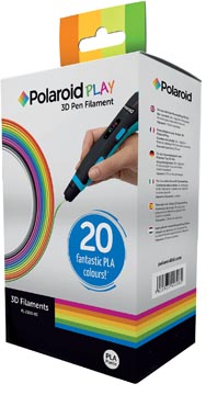 [PL25000] Polaroid filament pour stylo 3d, boîte de 20 rouleaux en couleurs diverses