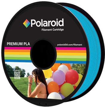 [PL80180] Polaroid 3d universal premium pla filament, 1 kg, bleu clair