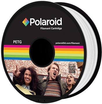 [PL82020] Polaroid 3d universal petg filament, 1 kg, blanc