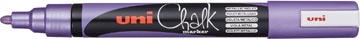 [PWE5MVT] Uni-ball marqueur craie pwe-5m, pointe conique moyenne 1,8 - 2,5 mm, violet metallic