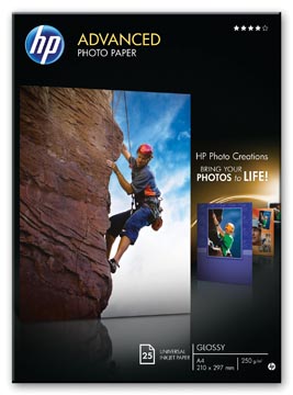 [Q8697A] Hp advanced papier photo ft a3, 250 g, paquet de 20 feuilles, brillant