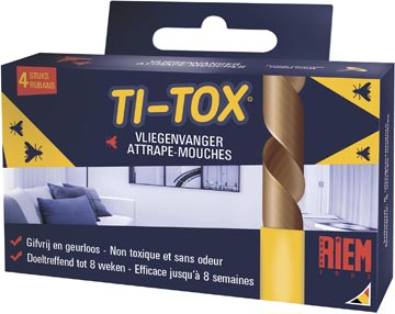 [R60] Riem ti-tox ruban adhésif anti-mouches, 4 pièces