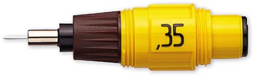 [S021832] Rotring isograph pointe de recharge, 0,35 mm, jaune