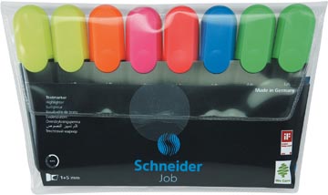 [S115097] Schneider surligneur job 150, etui de 6 pièces en couleurs pastel assorties