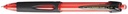 Uni-ball stylo bille power tank rt, rouge