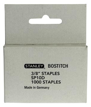 [SP10D] Bostitch agrafes pour t10, 10 mm, boîte de 1.000 agrafes