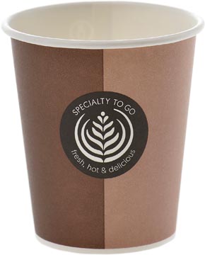 [SP96127] Gobelet coffee to go, en carton, 200 ml, paquet de 80 pièces