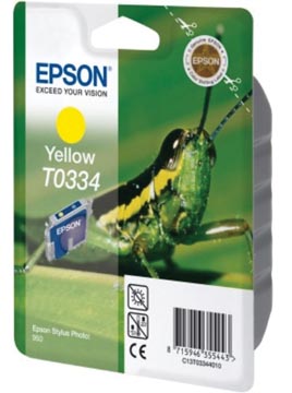 [T033440] Epson cartouche d'encre t0334, 440 pages, oem c13t03344010, jaune