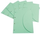 Tarifold smartfolder, pochette perforée, ft a4, paquet de 6 pièces, vert