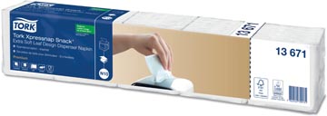 [T13671] Tork serviettes expressnap snack pour distributeur, 2-plis, 500 par ensemble