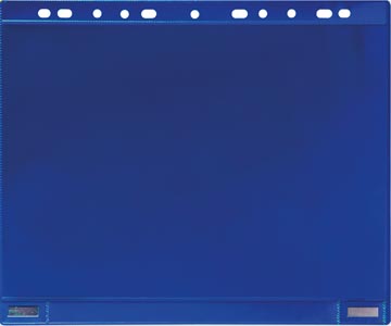 [T181121] Tarifold pochette perforée, double face magnétique, bleu, paquet de 5 pièces