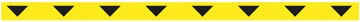[T197551] Tarifold autocolant sans texte, ft 50 x 1000 mm, jaune avec flèches noires