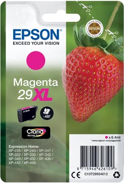 [T299341] Epson cartouche d'encre 29xl, 450 pages, oem c13t29934012, magenta