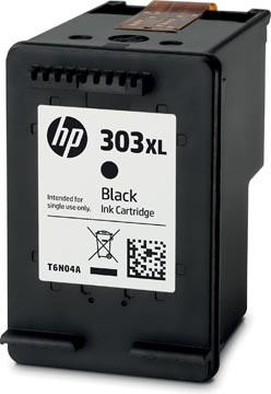 [T6N04AE] Hp cartouche d'encre 303xl, 600 pages, oem t6n04ae, noir