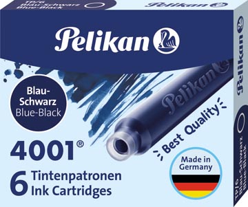 [609611] Pelikan cartouches d'encre 4001, bleu-noir