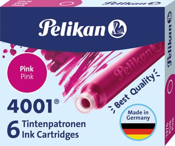 [TP6K] Pelikan cartouches d'encre 4001, rose