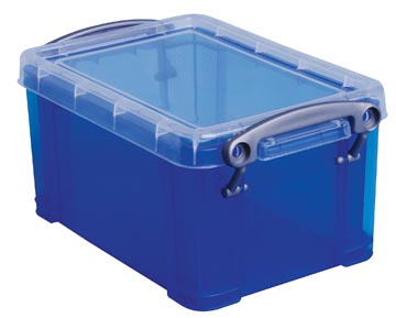 [UB07LCB] Really useful box 0,7 litres, bleu transparent