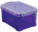 Really useful box 0,7 litres, pourpre transparent