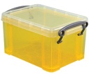 Really useful box 0,7 litres, jaune transparent