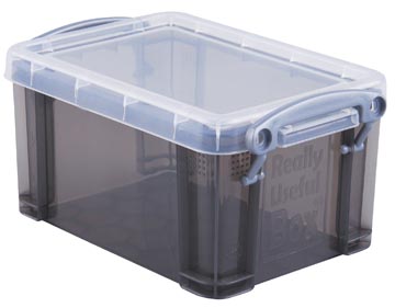 [UB07SMK] Really useful box 0,7 litres, smoke transparent