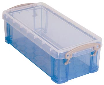 [UB09LBL] Really useful box 0,9 litres, bleu transparent