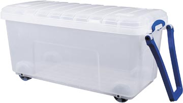 [UB160WC] Really useful box boîte de rangement sur roulettes 160 l, transparent