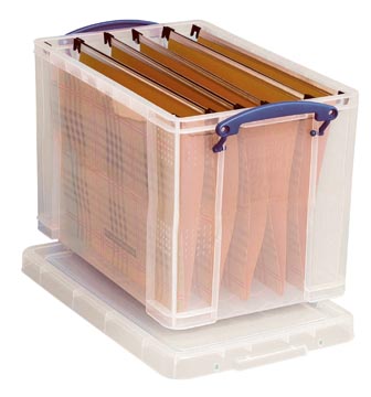 [UB19LC] Really useful box boîte de rangement 19 l, pour dossiers suspendus, transparent