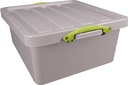 Really useful box recycled boîte de rangement 31,5 l, emboîtable, gris