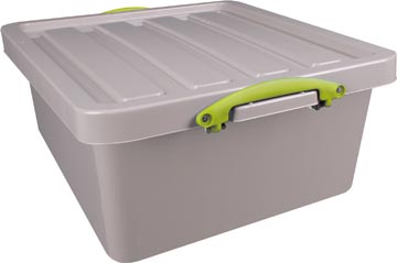 [UB315R] Really useful box recycled boîte de rangement 31,5 l, emboîtable, gris