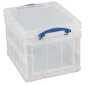 Really useful box boîte de rangemen 35 litres pliable, transparent