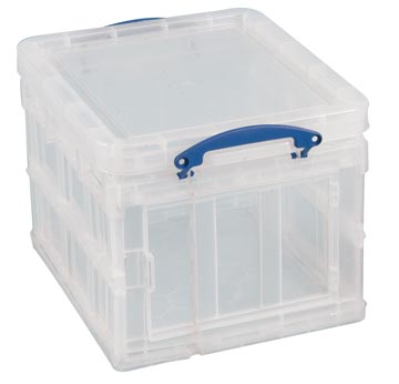[UB35LFB] Really useful box boîte de rangemen 35 litres pliable, transparent